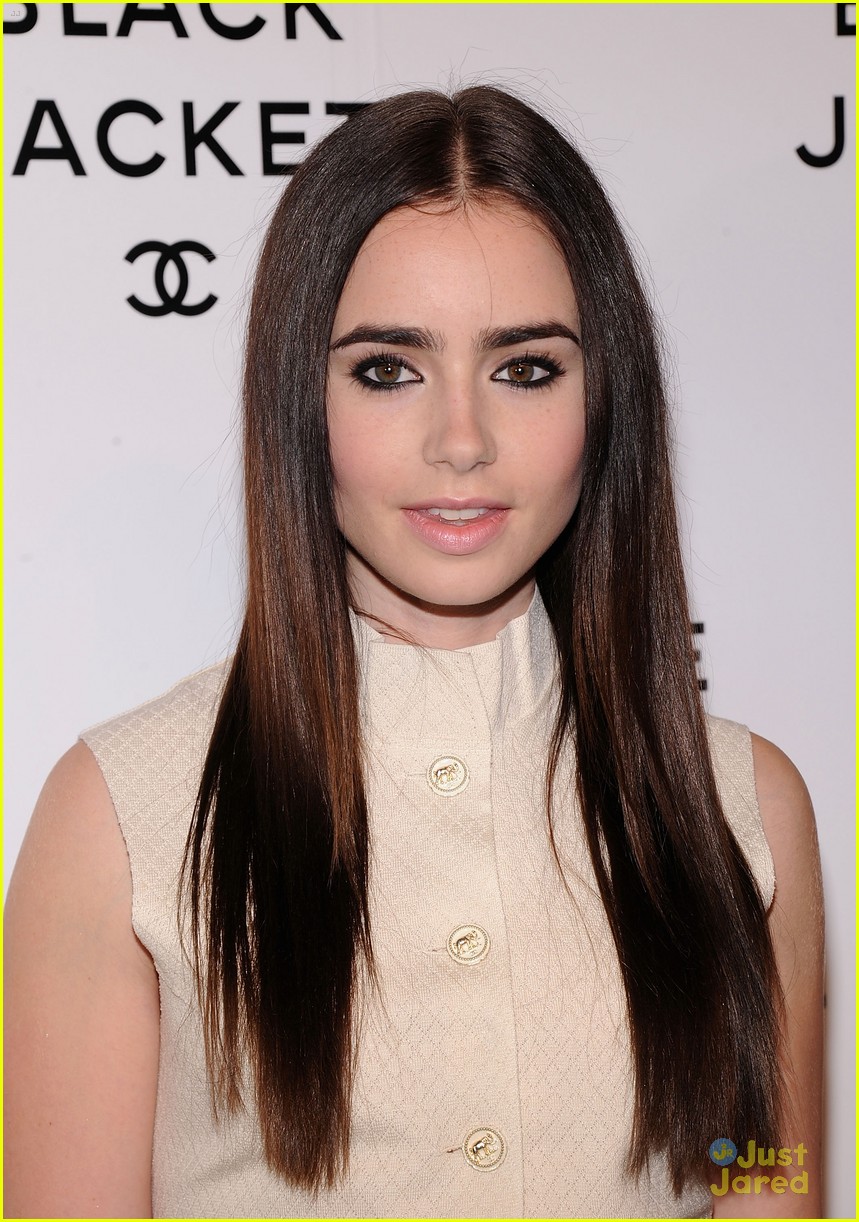 Lily Collins: Chanel 'Little Black Jacket' Event!