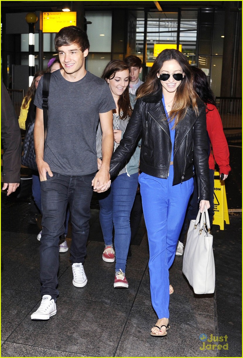 Liam Payne & Danielle Peazer: Holding Hands at Heathrow