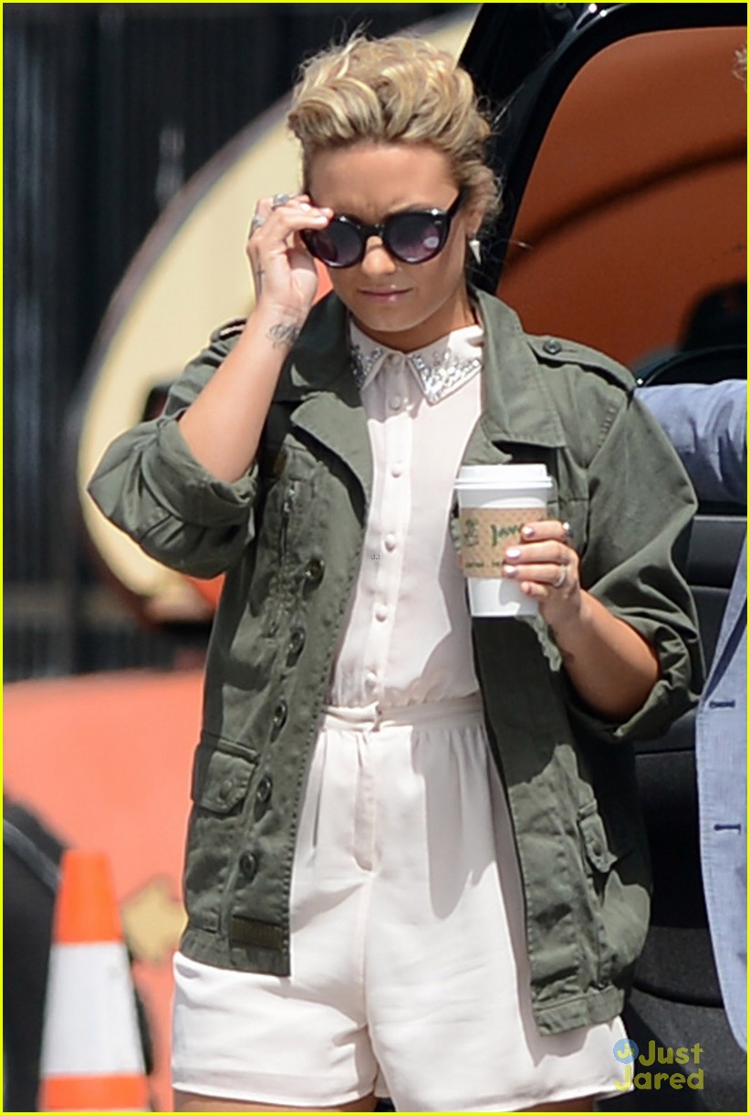 Demi Lovato: Blue Bun Bootcamp Arrival