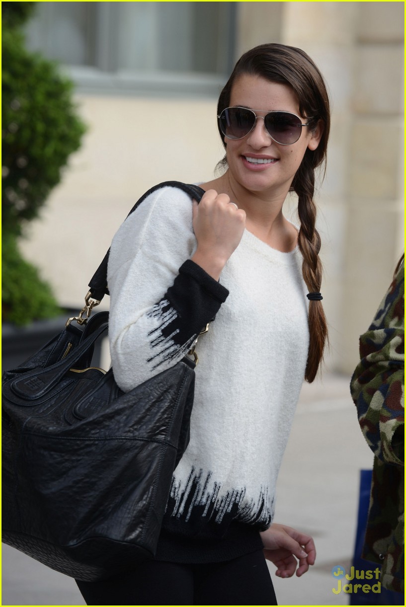 Lea Michele & Cory Monteith: Goodbye Paris!