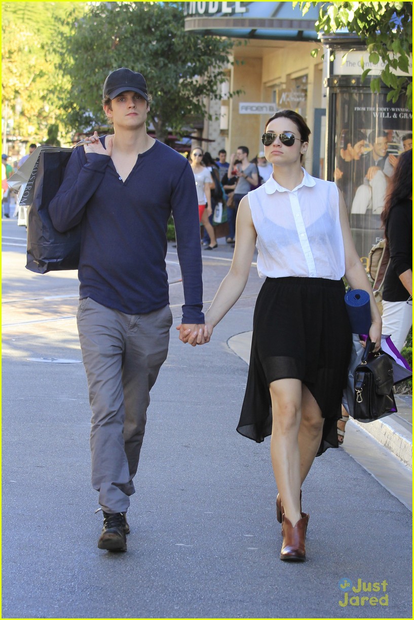Crystal Reed & Daniel Sharman: Holding Hands at The Grove
