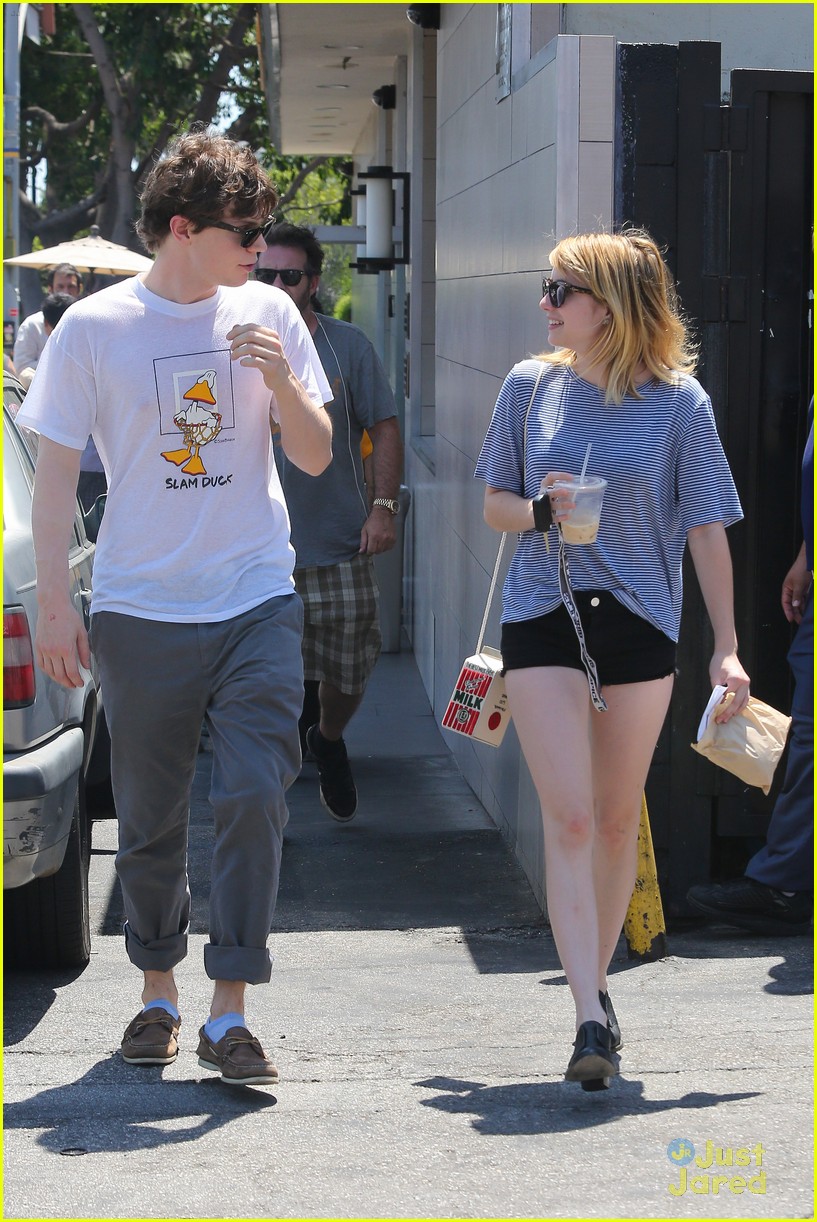Emma Roberts: Oaks Gourmet Lunch with Evan Peters