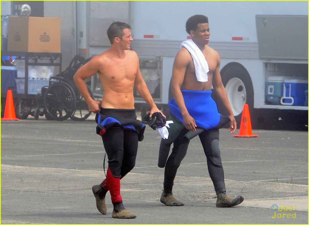 Matt Lanter & Tristan Wilds: Shirtless On The Beach For '90210'