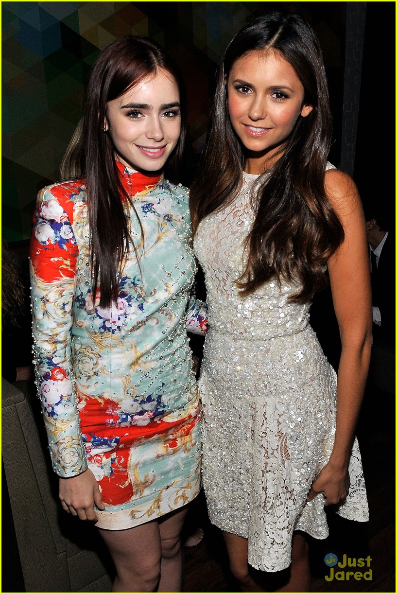 Nina Dobrev & Lily Collins: CAA Toronto Film Festival Party!