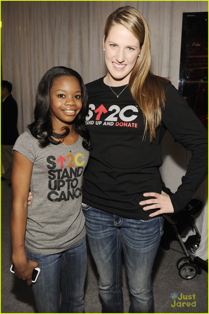 Missy Franklin & Gabby Douglas Stand Up 2 Cancer