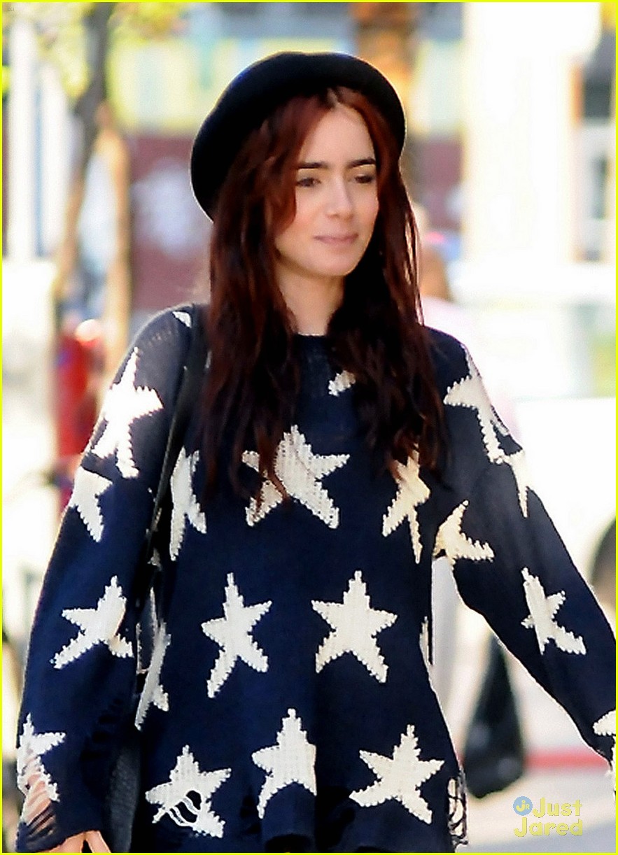 Lily Collins & Jamie Campbell Bower: Holding Hands