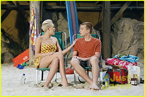 Miley Cyrus on 'Two and a Half Men' -- First Pics!