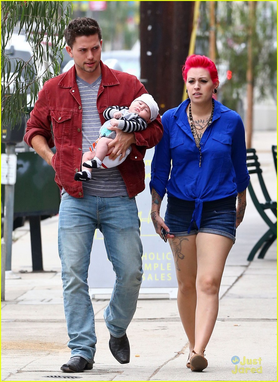 Jackson Rathbone: West Hollywood Stroll with Baby Roe!