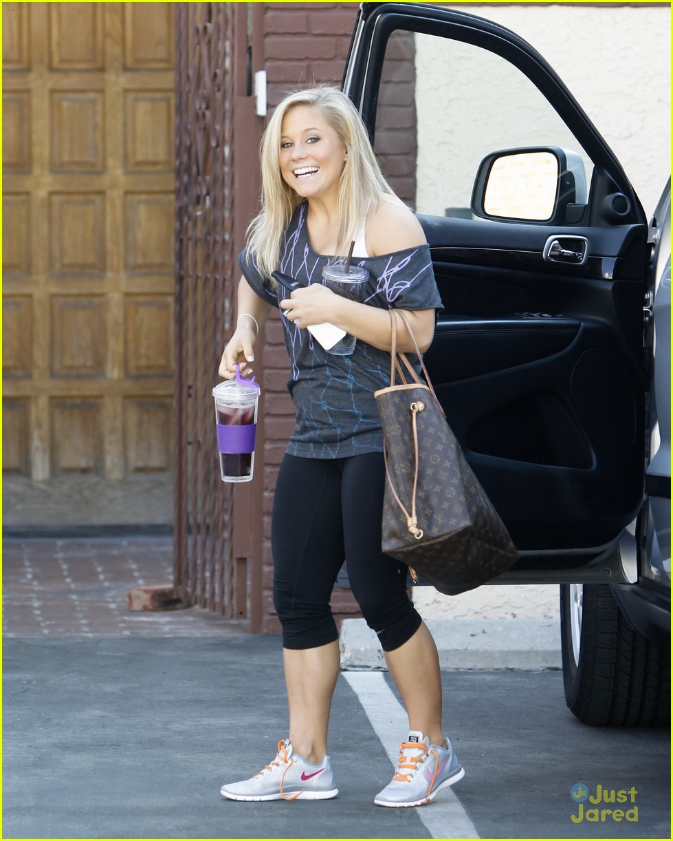 Shawn Johnson: 'Dancing' Practice with Derek Hough