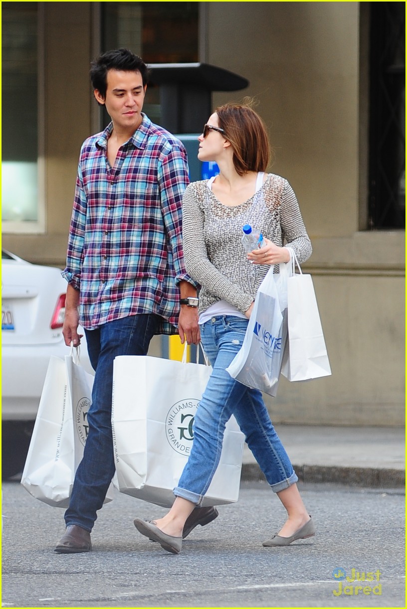 Emma Watson Shops Williams-Sonoma with Will Adamowicz