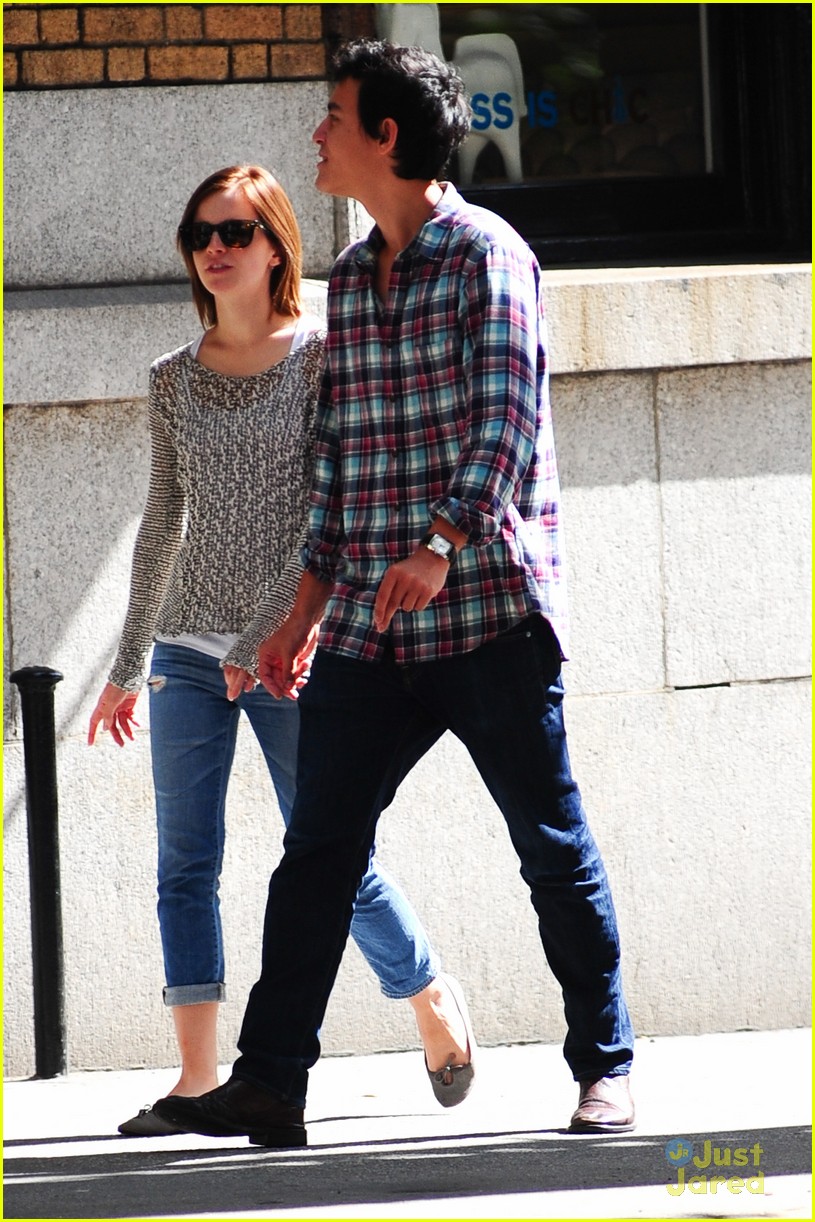 Emma Watson Shops Williams-Sonoma with Will Adamowicz