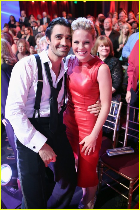 Katie Leclerc Supports Gilles Marini on 'Dancing With The Stars'