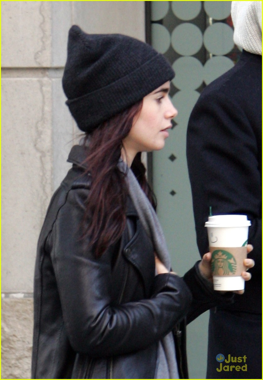 Lily Collins & Jamie Campbell Bower: Coffee Couple