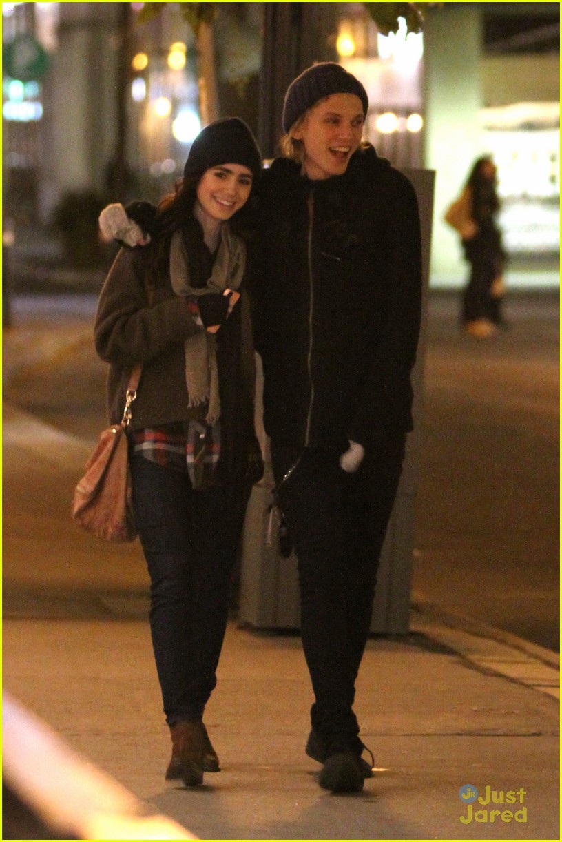 Lily Collins & Jamie Campbell Bower: Froyo Treat in Toronto