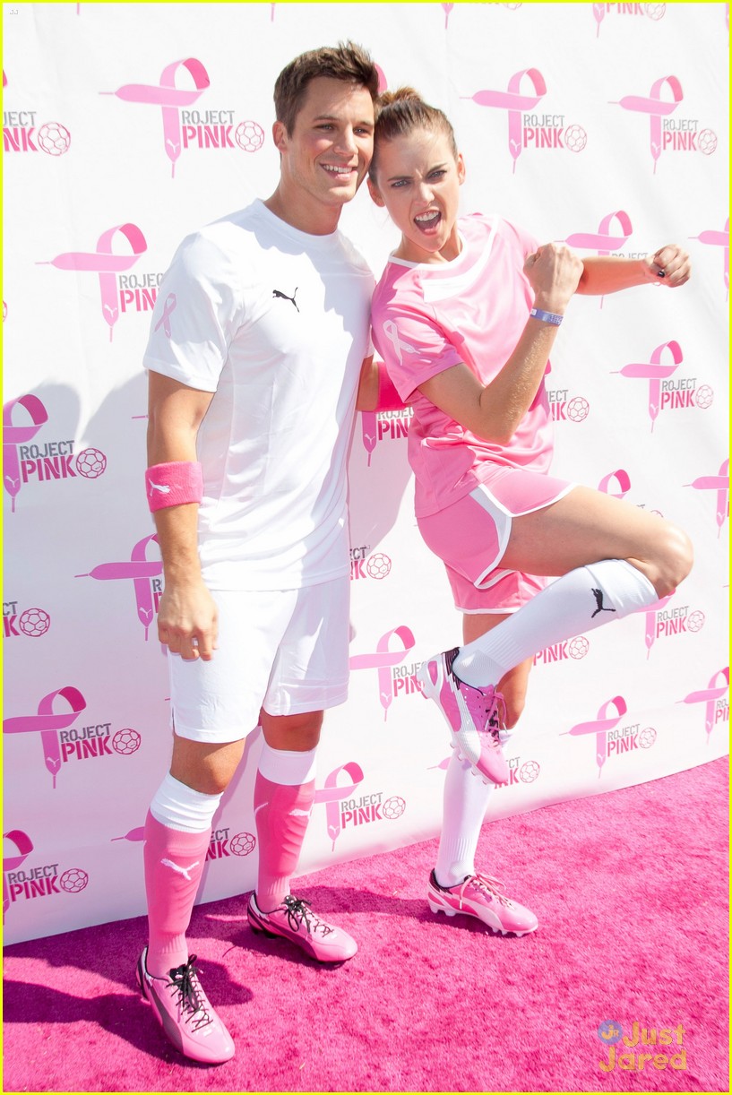 Matt Lanter: Puma Project Pink Soccer Game with Jessica Stroup