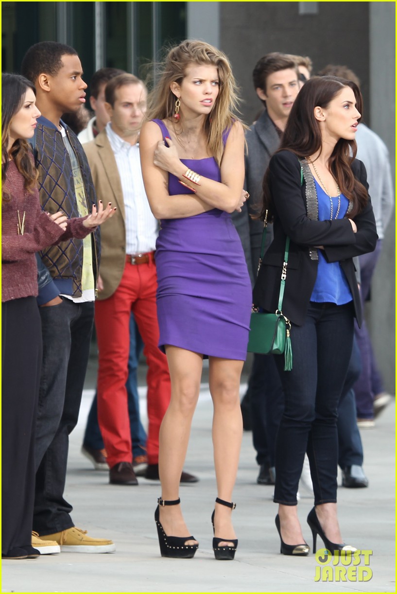 Jessica Lowndes: '90210' Set with AnnaLynne McCord & Shenae Grimes!