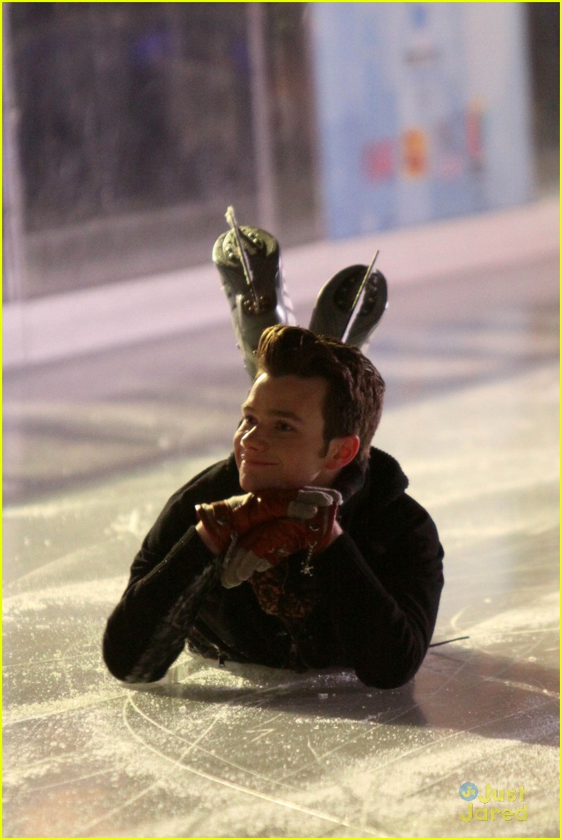 Chris Colfer & Darren Criss: Ice Skating in New York City