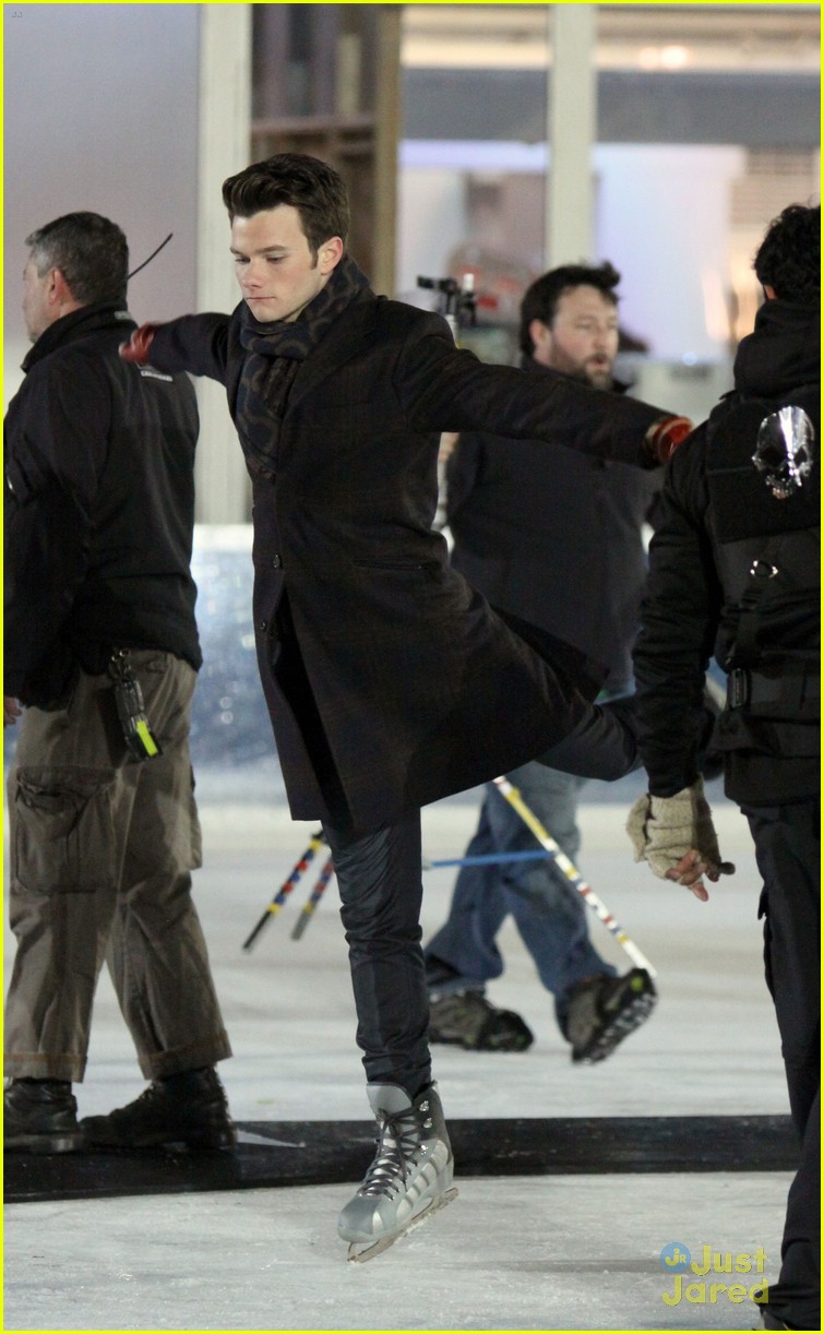 Chris Colfer & Darren Criss: Ice Skating in New York City
