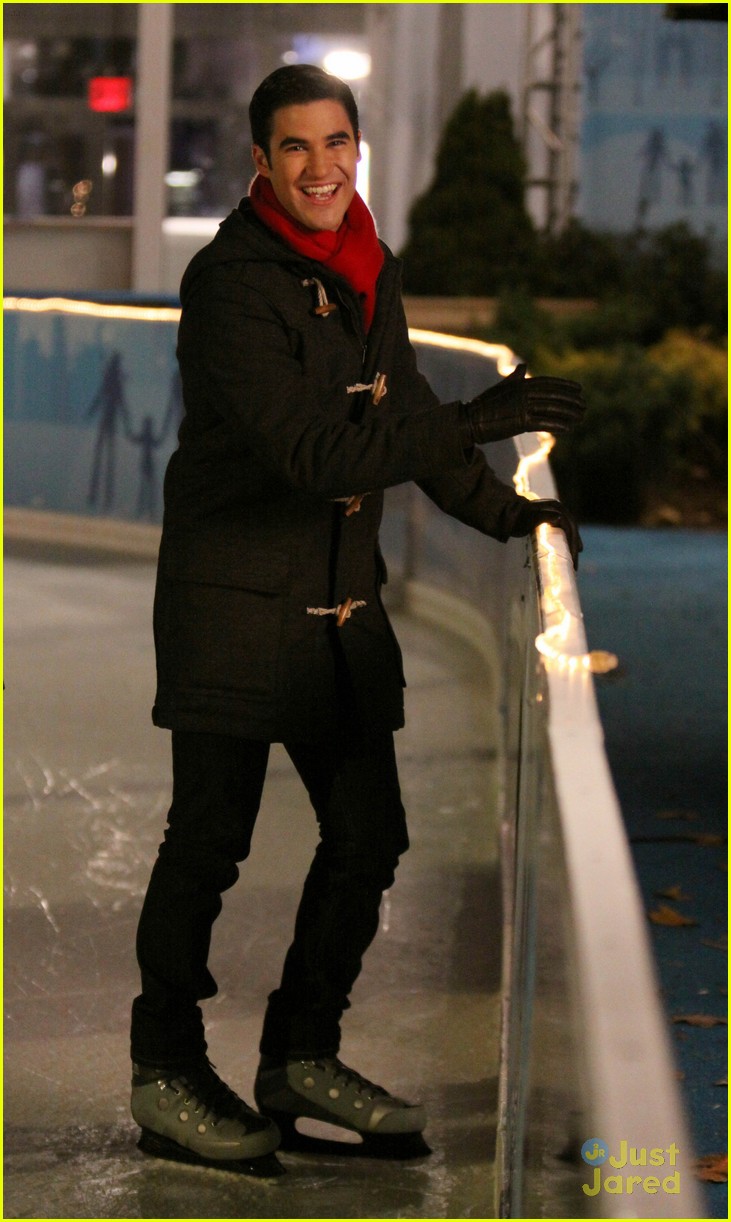 Chris Colfer & Darren Criss: Ice Skating in New York City