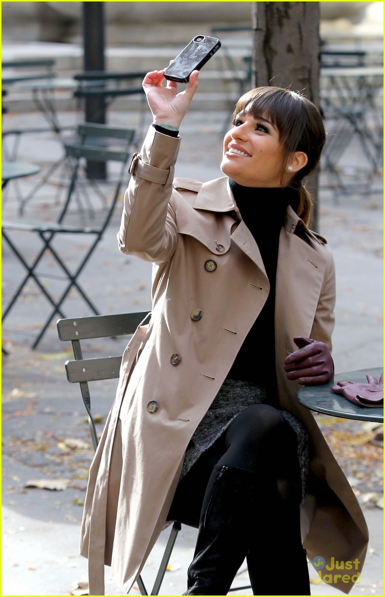 Lea Michele & Chris Colfer: Back in the Big Apple for 'Glee'
