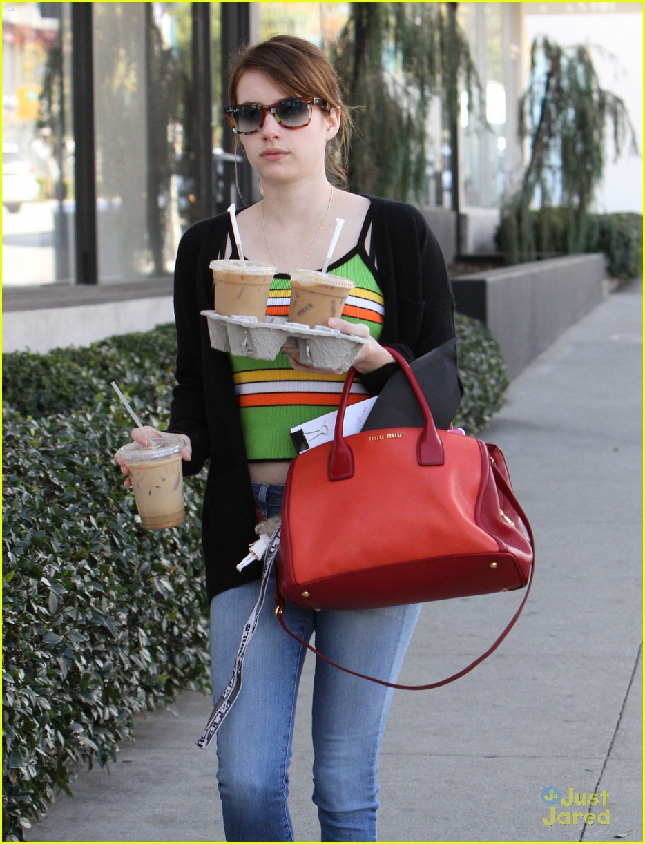 Emma Roberts: Iced Coffee Pick Up