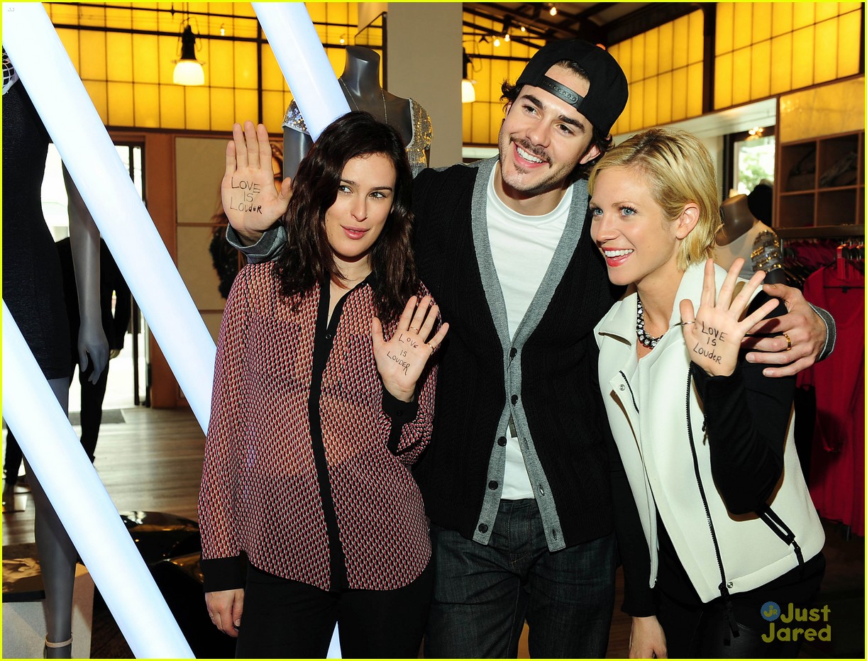 Brittany Snow: Armani Exchange Holiday Photo Booth Kick-Off!