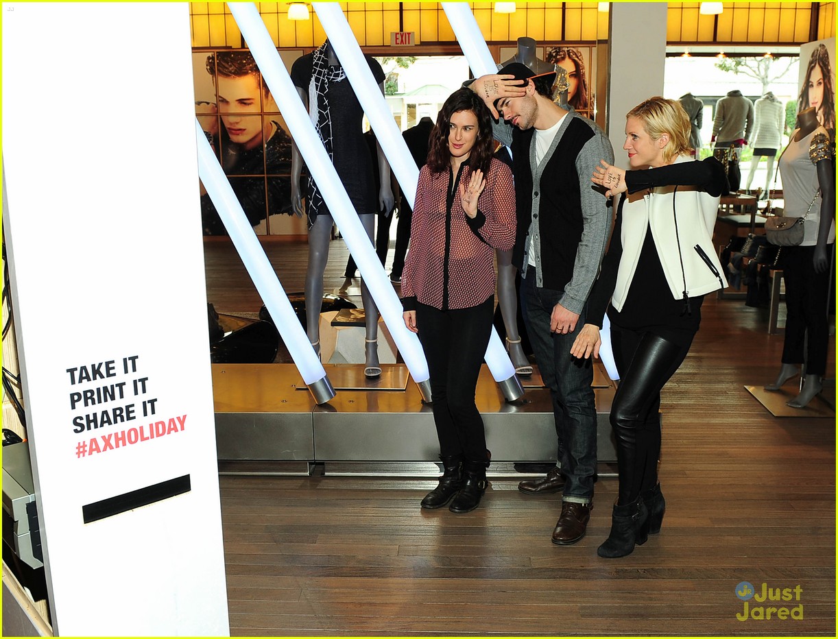 Brittany Snow: Armani Exchange Holiday Photo Booth Kick-Off!