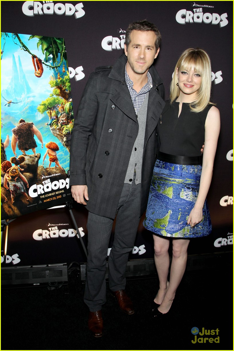 Emma Stone & Ryan Reynolds Present 'The Croods'