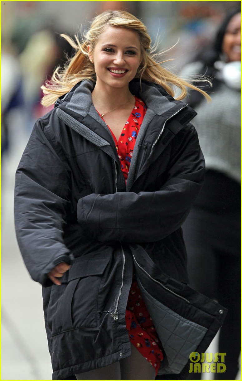 Lea Michele & Dianna Agron: 'Glee' Set with Naya Rivera!