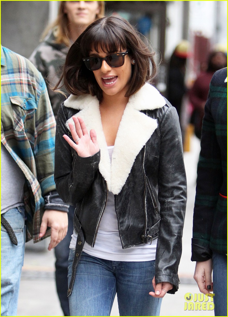Lea Michele & Dianna Agron: 'Glee' Set with Naya Rivera!