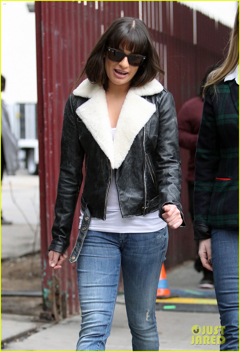 Lea Michele & Dianna Agron: 'Glee' Set with Naya Rivera!
