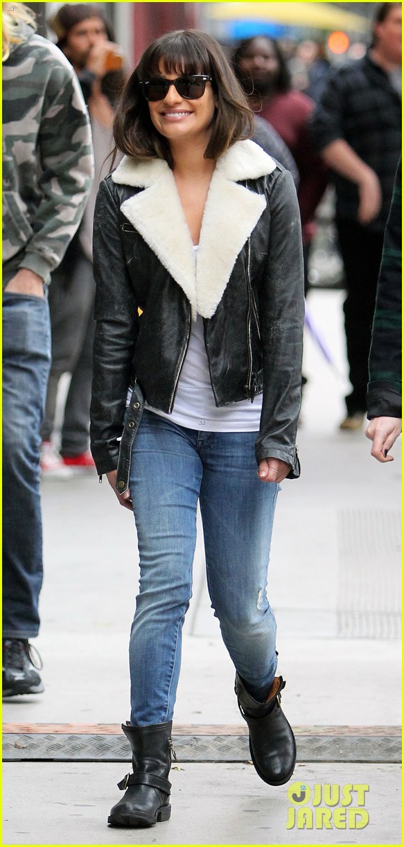 Lea Michele & Dianna Agron: 'Glee' Set with Naya Rivera!