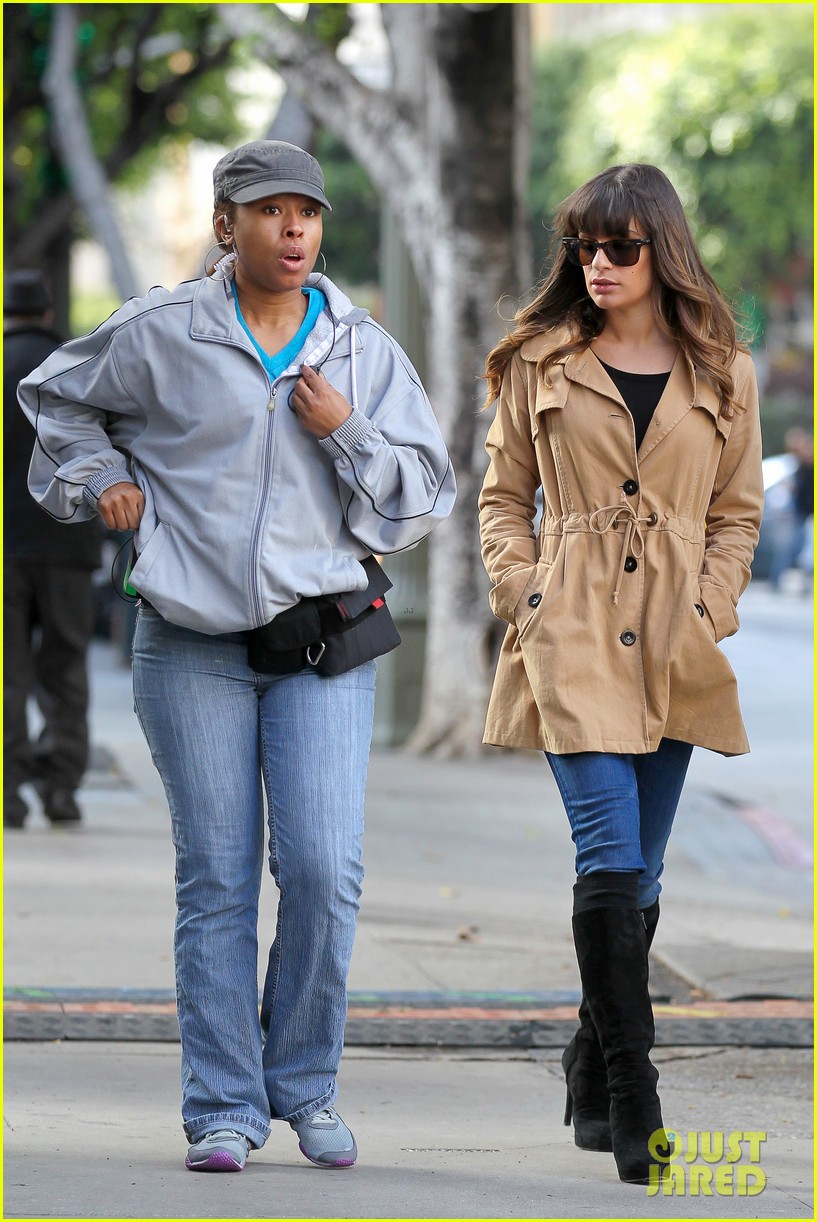 Lea Michele & Chris Colfer: 'Glee' Set Breaks in L.A!