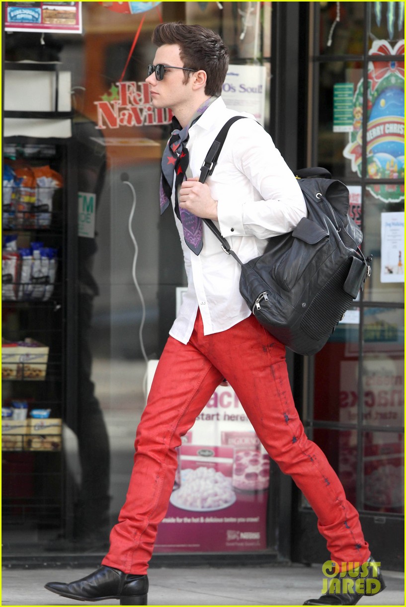 Lea Michele & Chris Colfer: 'Glee' Set Breaks in L.A!