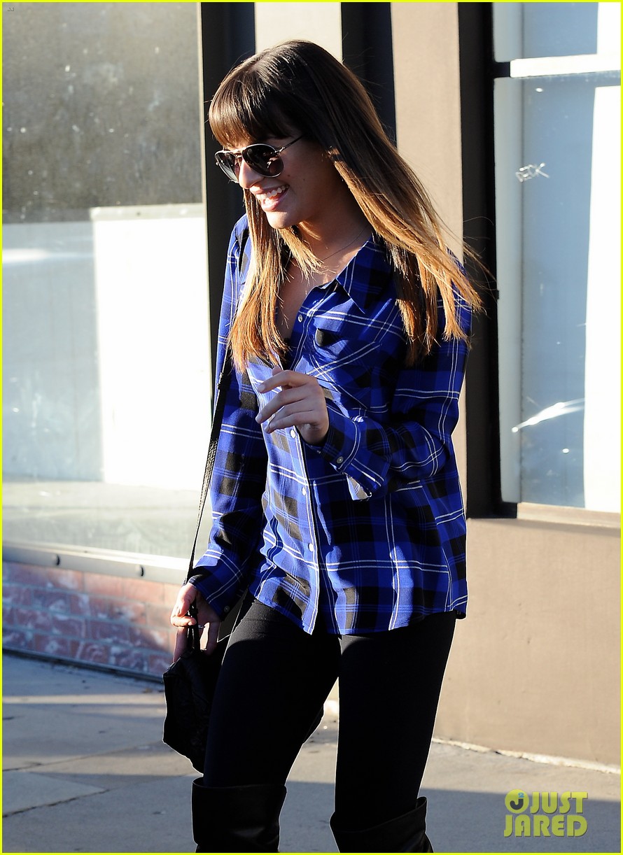 Lea Michele: Salon Visit with Mom