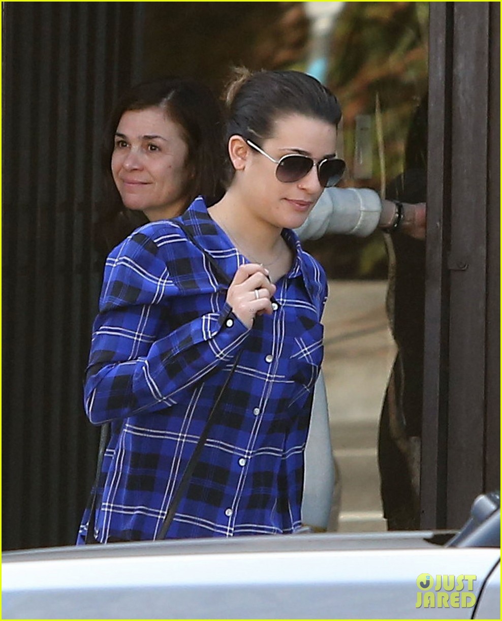 Lea Michele: Salon Visit with Mom