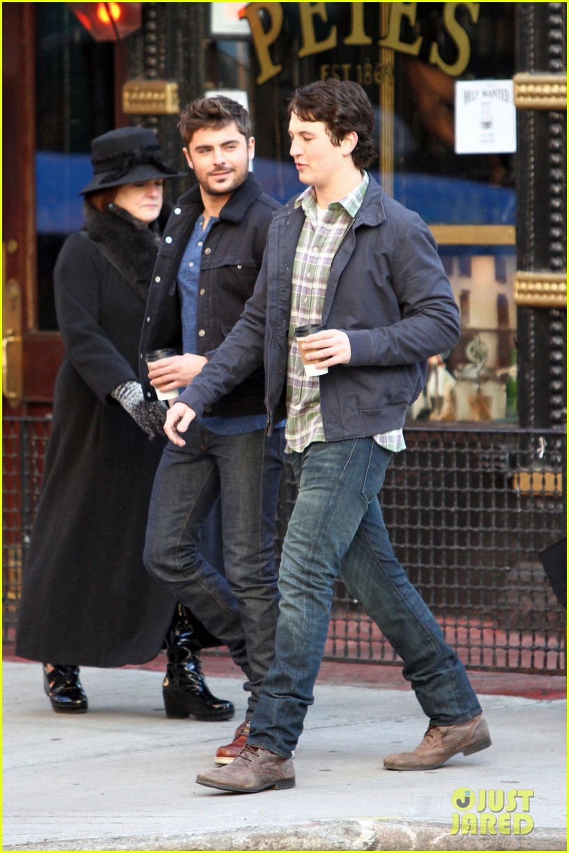 Zac Efron: Chatting On Set With Miles Teller
