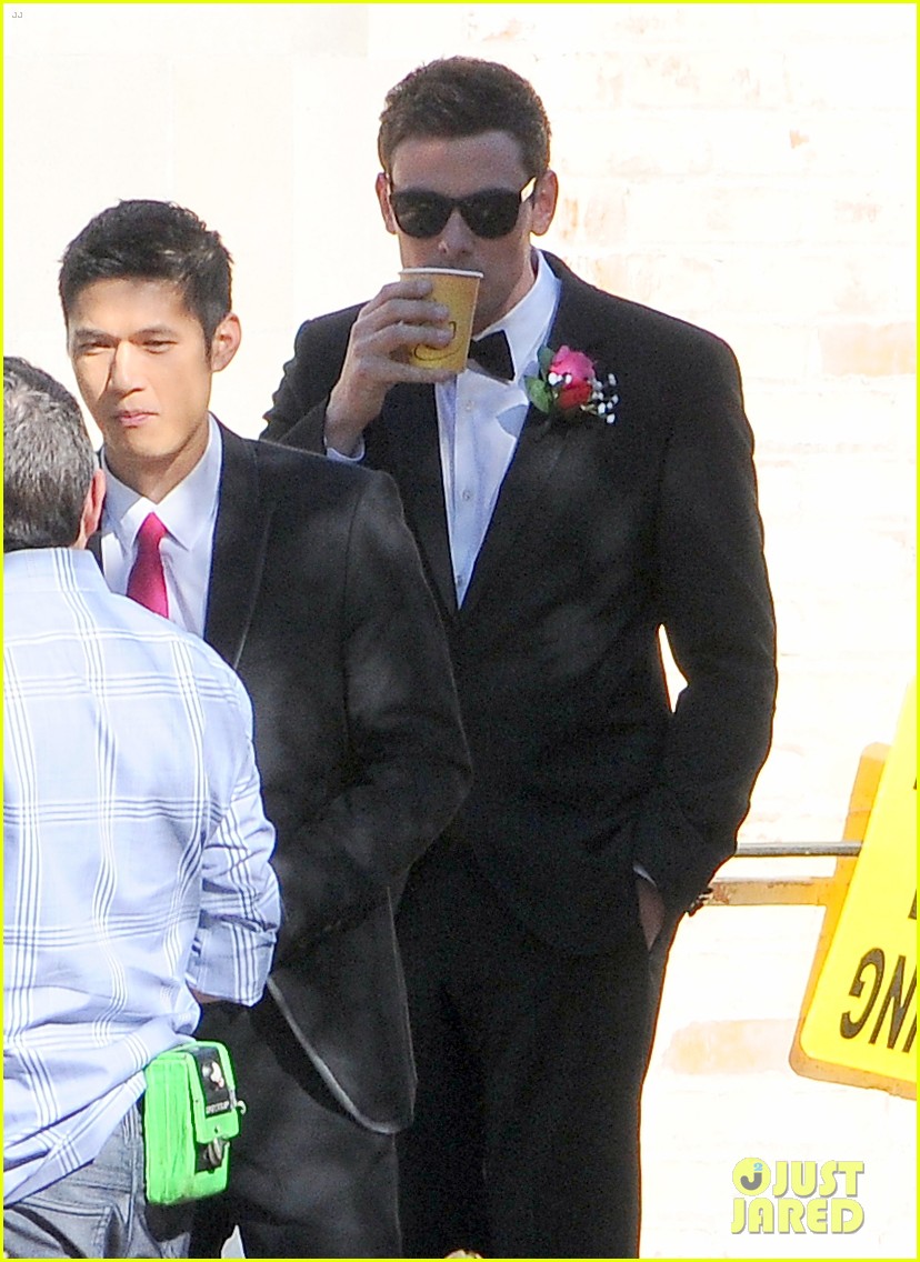 Cory Monteith: 'Glee' Set With Mark Salling!