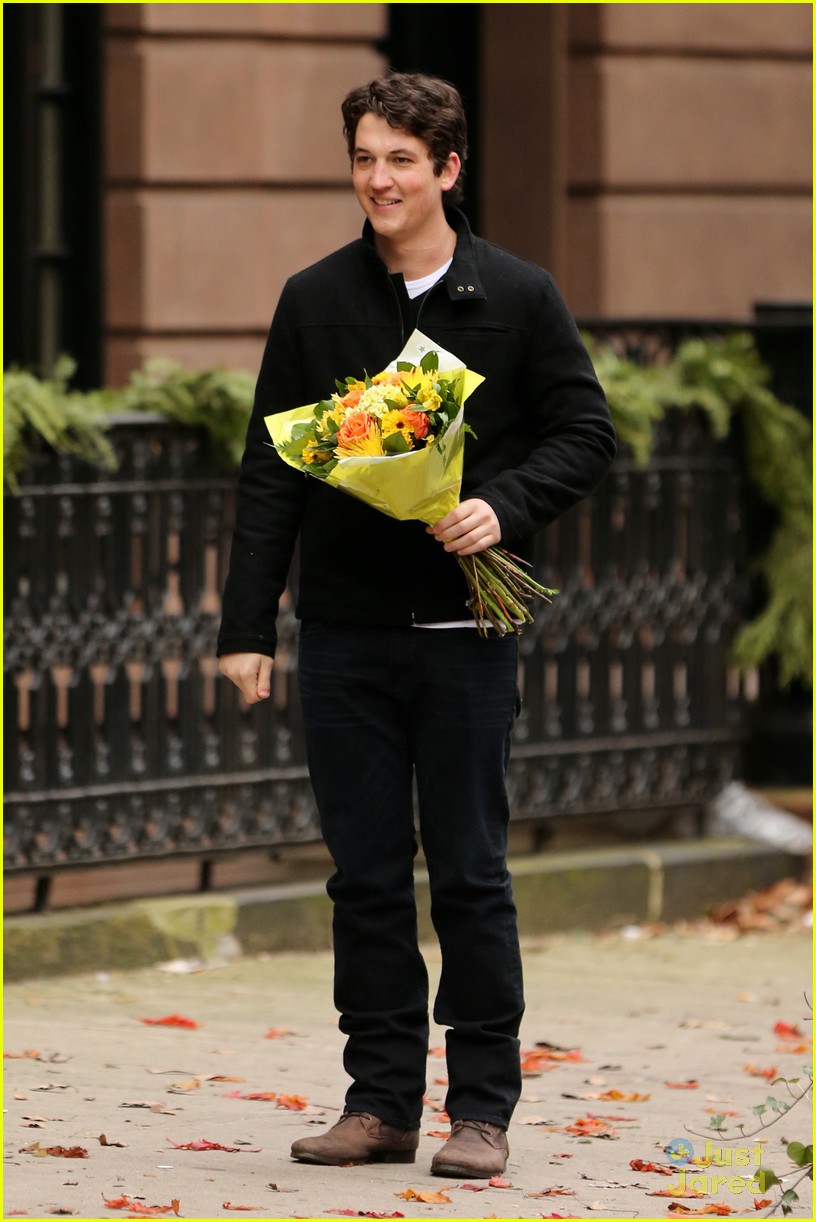 Miles Teller: Flowers For Mackenzie Davis