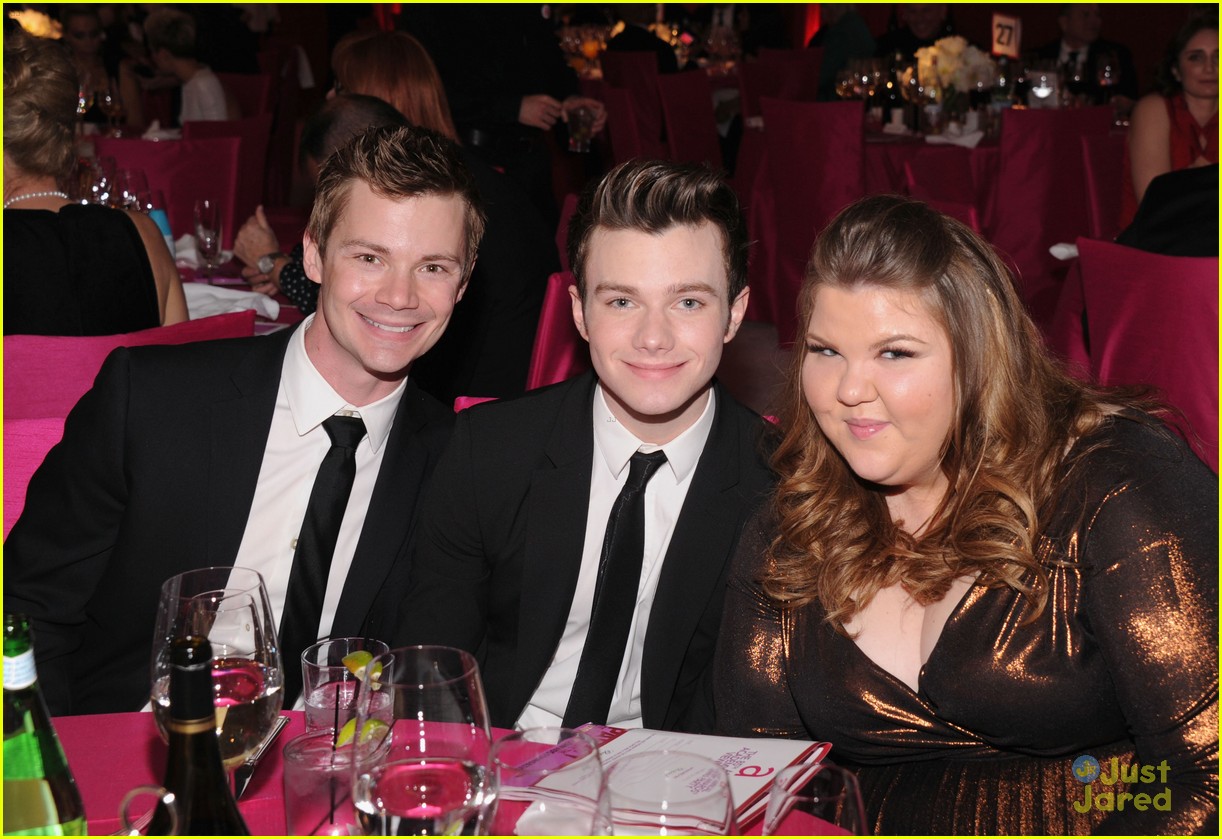 Chris Colfer & Ashley Fink: Elton John AIDS Foundation Oscar Party 2013