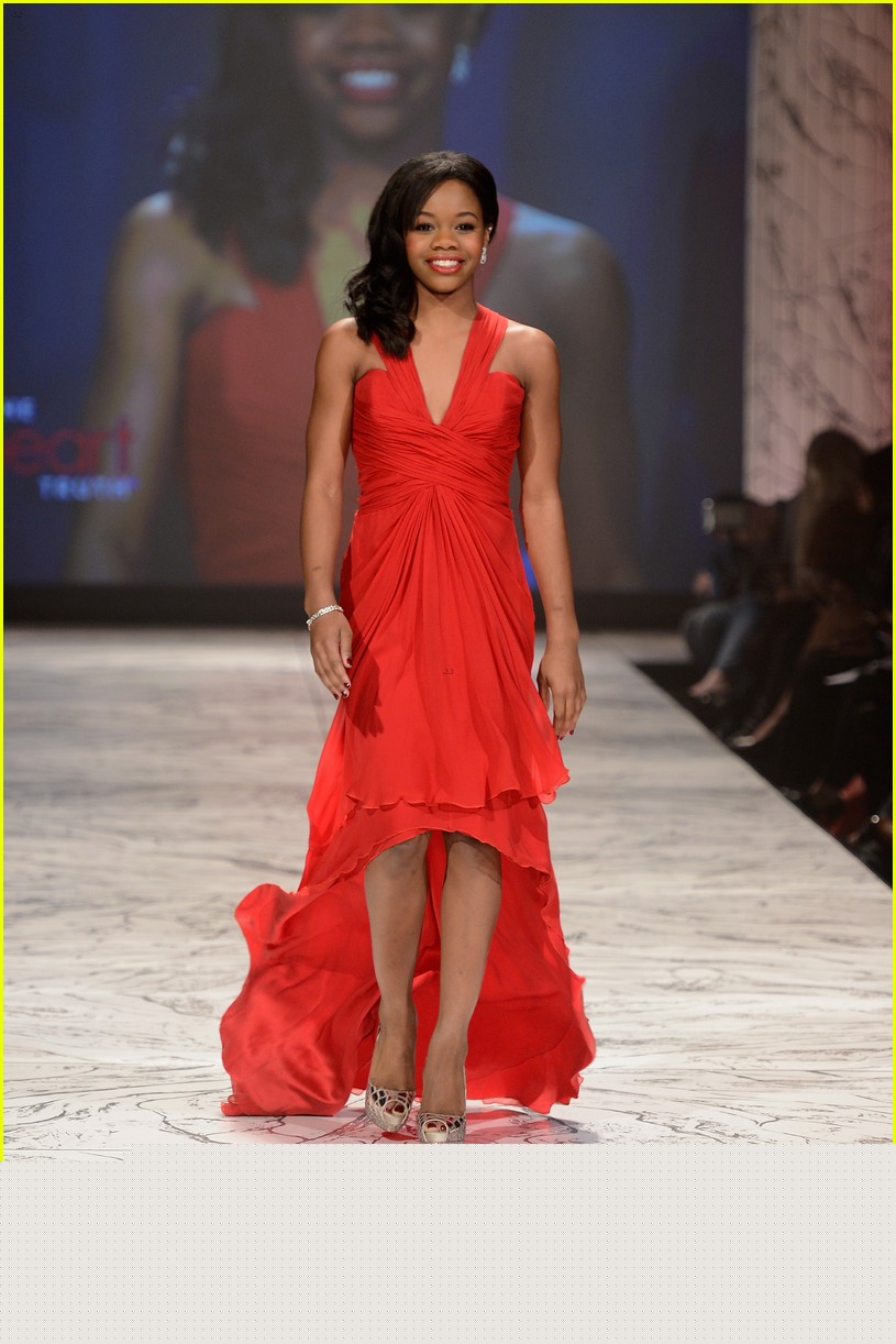 Gabby Douglas: Heart Truth Red Dress Fashion Show 2013