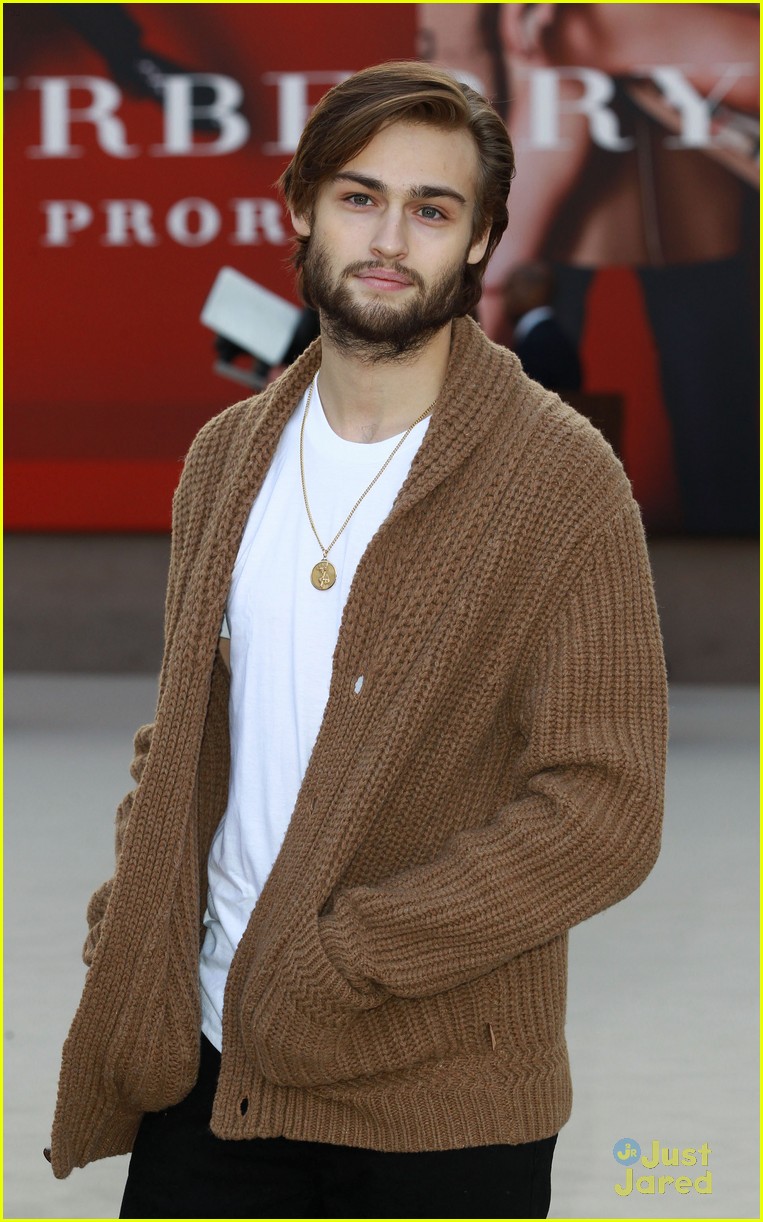 Gabriella Wilde: Burberry Prorsum Show with Douglas Booth