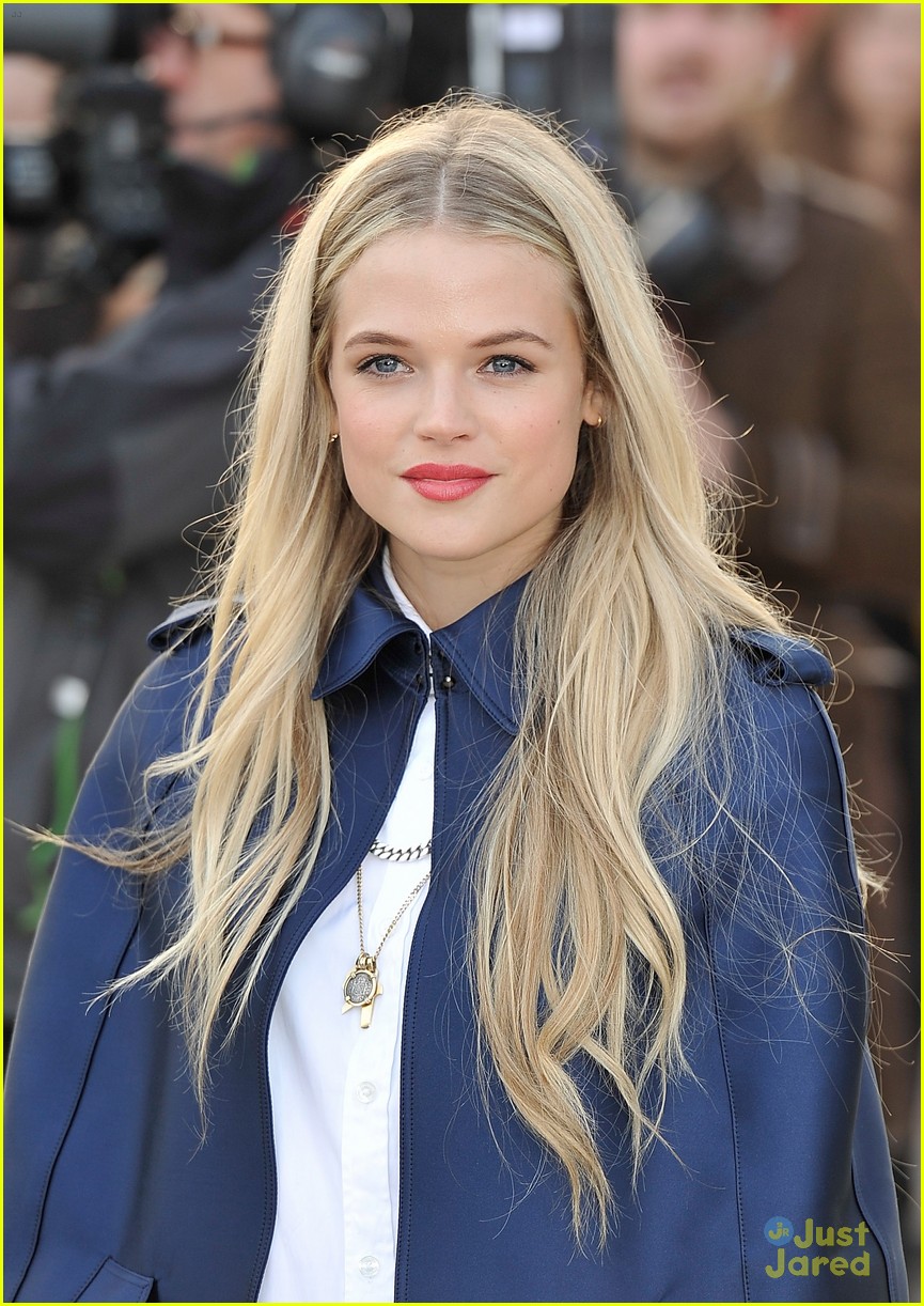 Gabriella Wilde: Burberry Prorsum Show with Douglas Booth