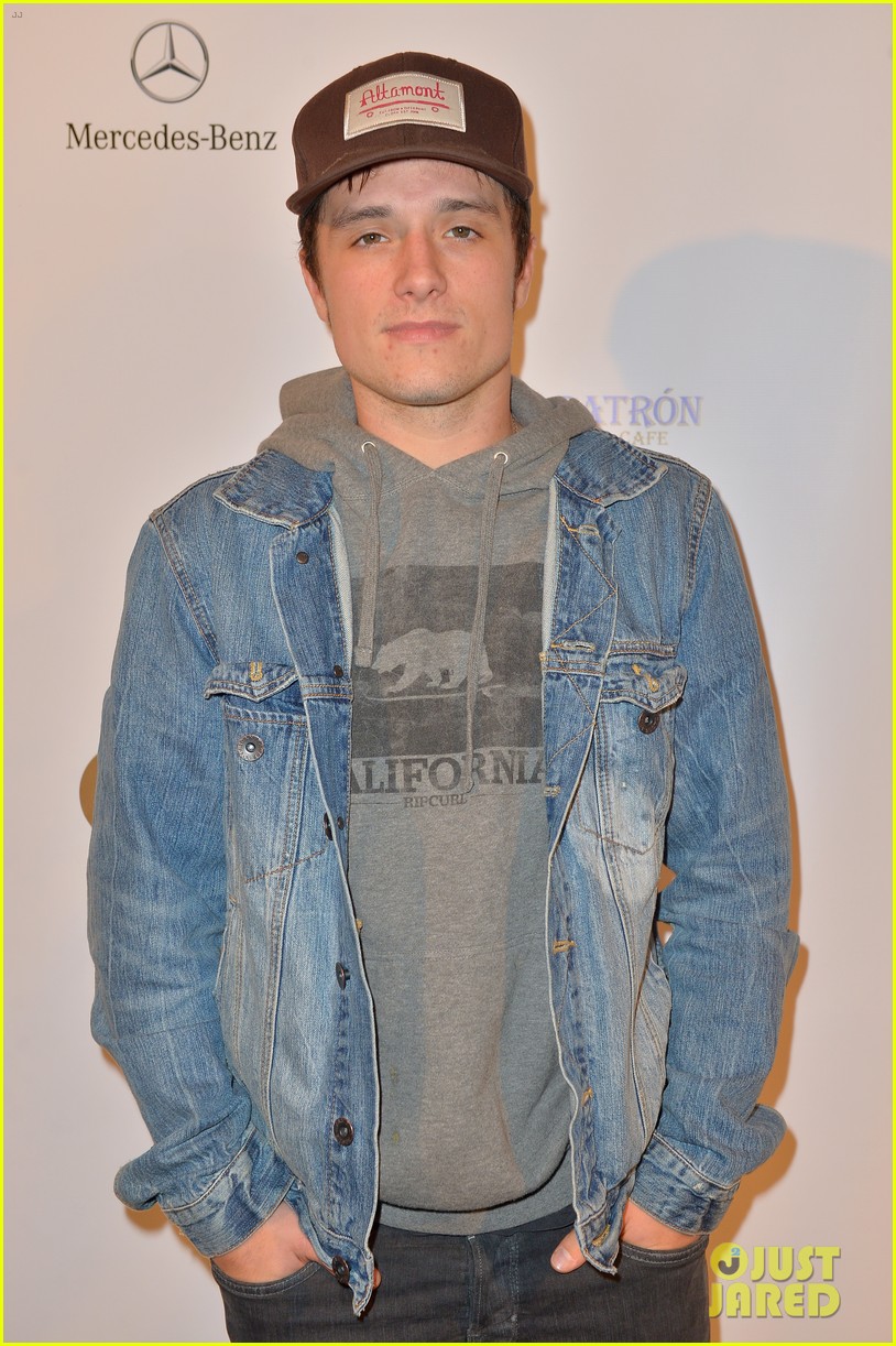 Josh Hutcherson: Lacoste/GQ Super Bowl Party