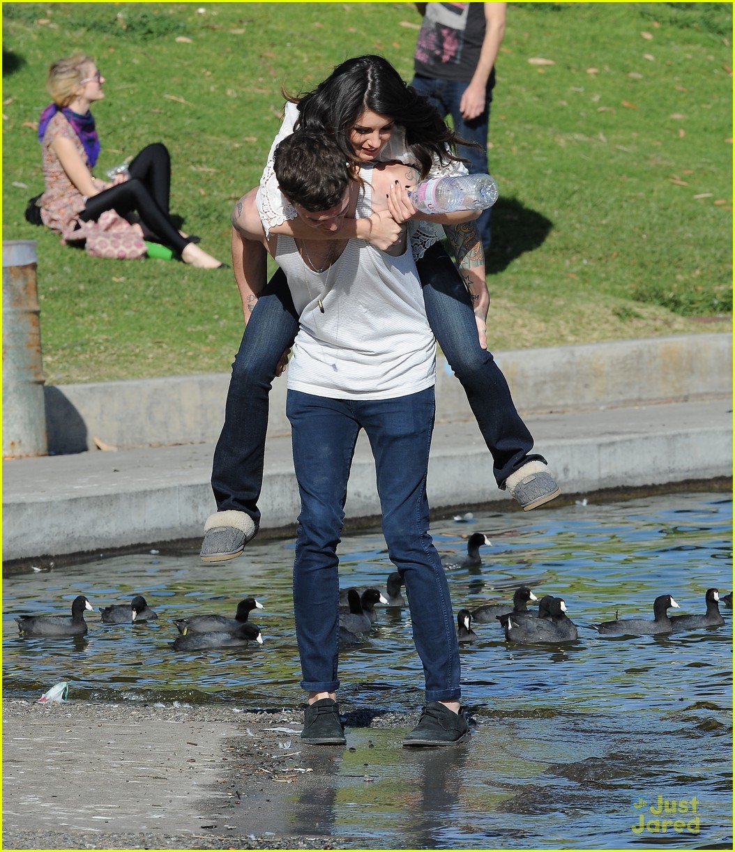 Shenae Grimes & Josh Beech: Piggyback Ride!