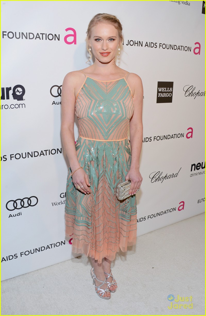 Leven Rambin & Colton Haynes: Elton John AIDs Oscar Party 2013