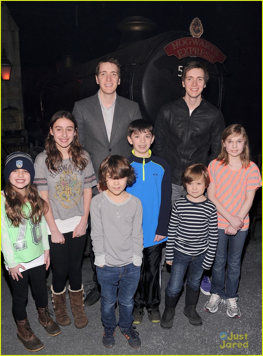 James & Oliver Phelps Stop by the Harry Potter Exhibition