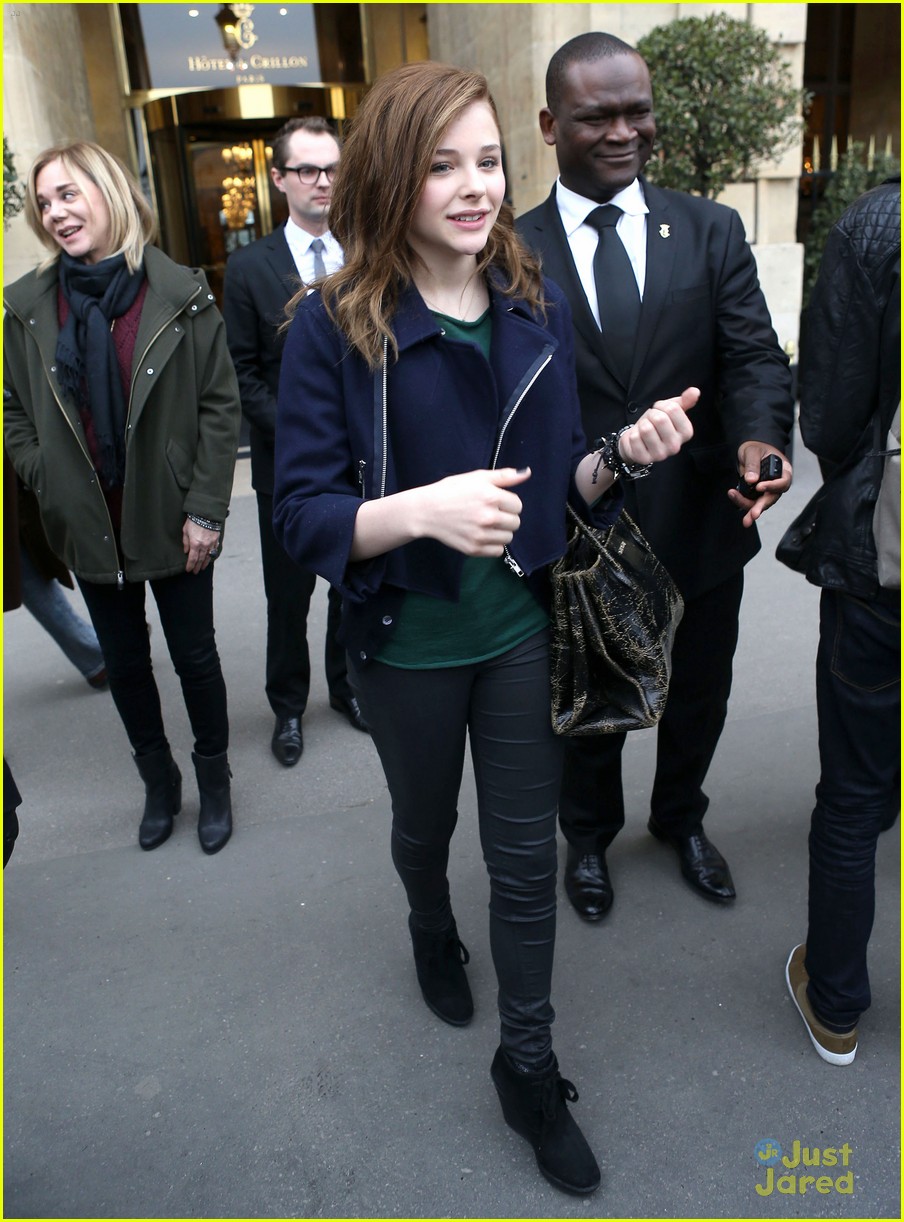 Chloe Moretz: Fan Friendly in France