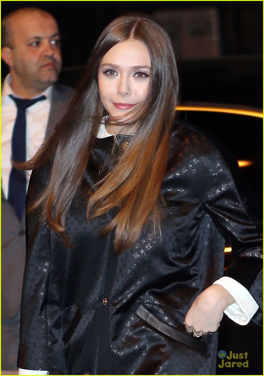Lily Collins & Elizabeth Olsen: Louis Vuitton Paris Store Opening