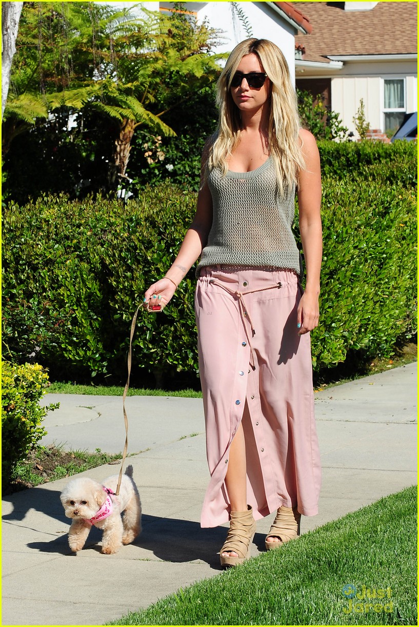 Ashley Tisdale: Darker Hair at The Grove!
